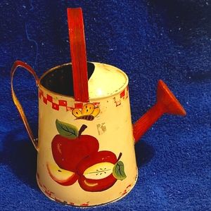 Apple decor watering can